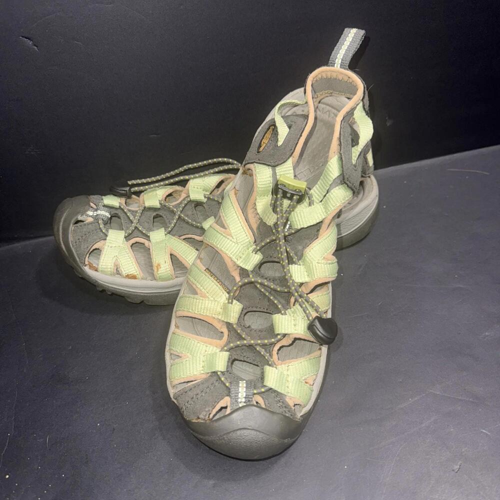 Keen Outdoor Waterproof Shoes Sandals Green Walking Fishing Hiking‎ Womens 6.5